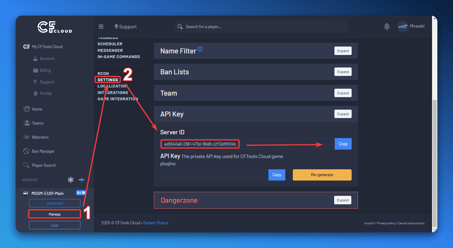 CFTools Server API ID