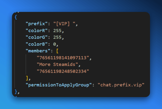 Chat Prefixes