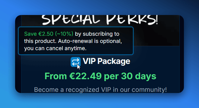 Subscription Badge